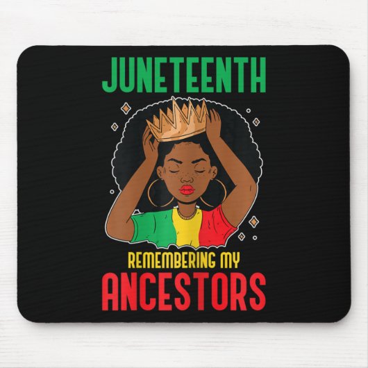 African American Juneteenth Herinnering aan mijn v Muismat (Voorkant)