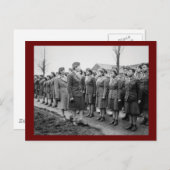 African American Kantoor Inspections Troops Briefkaart (Voorkant / Achterkant)