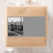 African American Kantoor Inspections Troops Etiket (Insitu)