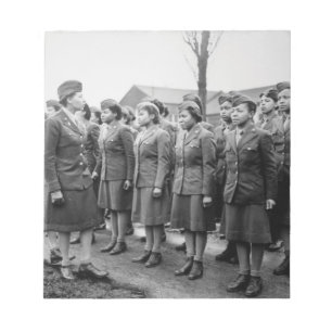 African American Kantoor Inspections Troops Notitieblok