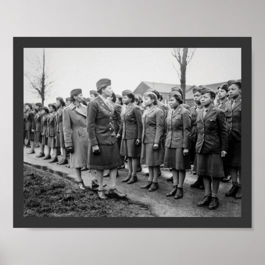 African American Kantoor Inspections Troops Poster (Voorkant)