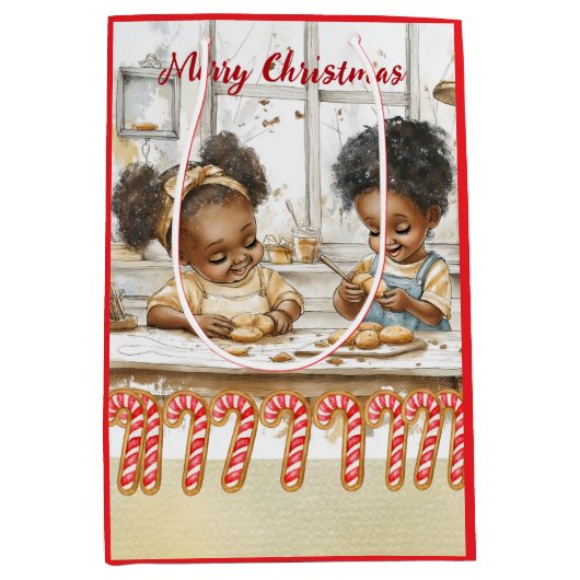 African American Kids Gift Bag Medium Cadeauzakje (Voorkant)