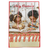 African American Kids Gift Bag Medium Cadeauzakje (Achterkant)