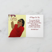 African American Lady Get Well Kaart (Binnen)