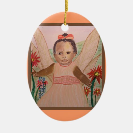 African American Little Angel Ornament (Voorkant)