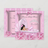 African American Little Prinses Baby shower Girl Kaart (Voorkant / Achterkant)