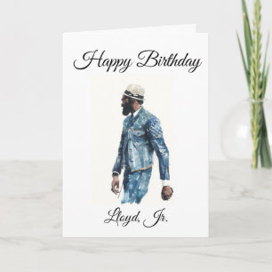 African American Male - Birthday Kaart