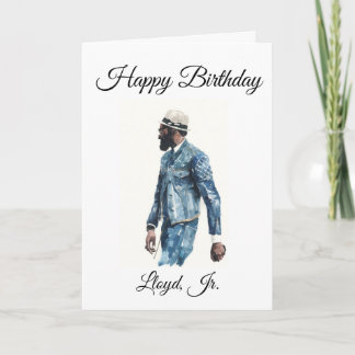 African American Male - Birthday Kaart