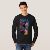 African American Man and Woman Mystical Fantasy AI T-shirt (Voorkant volledig)