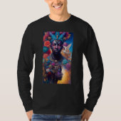 African American Man and Woman Mystical Fantasy AI T-shirt (Voorkant)