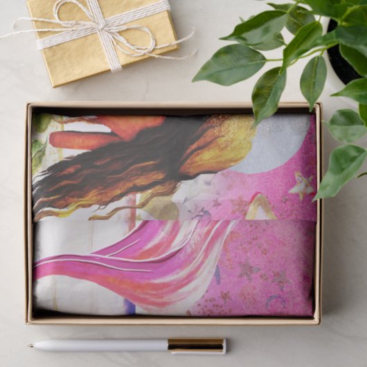 African American Mermaid Tissue Tissuepapier (Geschenk)