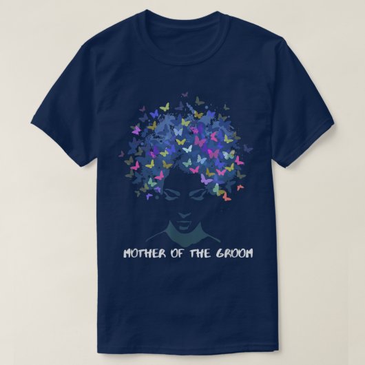 African American Moederdag  Moeder van de bruidego T-shirt (Design voorkant)