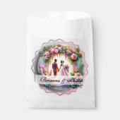 African-American Moonlight Wedding Favor Bags Bedankzakje (Voorkant)