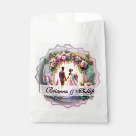 African-American Moonlight Wedding Favor Bags Bedankzakje