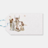 African American Nativity Bible Verse Gift Tag Cadeaulabel (Achterkant Horizontaal)