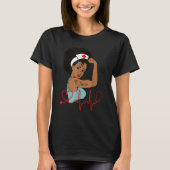 African American Nurse Black History Month Pride B T-shirt (Voorkant)