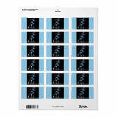 African American Nurse Pride: Elegant retour adres Etiket (Full Sheet)