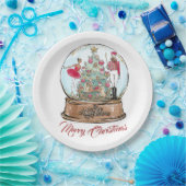 African American Nutkraker Ballet Dancer Christma Papieren Bordje (Feest)