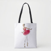 African American Nutkraker Ballet Dancer Tote Bag (Voorkant)