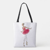 African American Nutkraker Ballet Dancer Tote Bag (Achterkant)