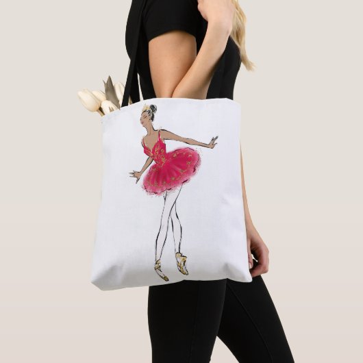 African American Nutkraker Ballet Dancer Tote Bag (Dichtbij)
