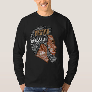 African American Pastor  Preacher  Minister Afro T-shirt