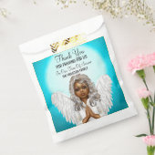 African American Praying Angel Bedankzakje (Gezegeld)