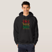 African American Pride Celebration Black Teacher M Hoodie (Voorkant volledig)