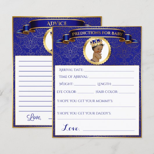 African American Prince Advice Predictions Blue (Voorkant / Achterkant)