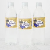 African American Prince Baby Waterflesetiketten Waterfles Etiket (Flessen)