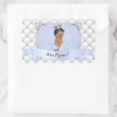 African American Prince Blue Diamonds Rechthoekige Sticker (Tas)