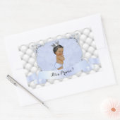 African American Prince Blue Diamonds Rechthoekige Sticker (Envelop)