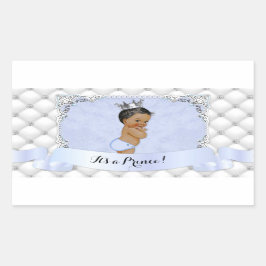 African American Prince Blue Diamonds Rechthoekige Sticker