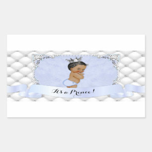 African American Prince Blue Diamonds Rechthoekige Sticker
