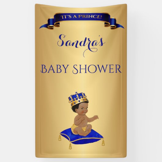 African American Prince Royal Blue Spandoek (Verticaal)