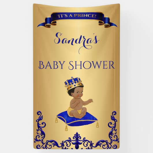 African American Prince Royal Blue Spandoek (Verticaal)