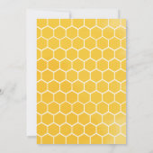 African American Rustic Bee Wildflower Uitnodiging (Achterkant)