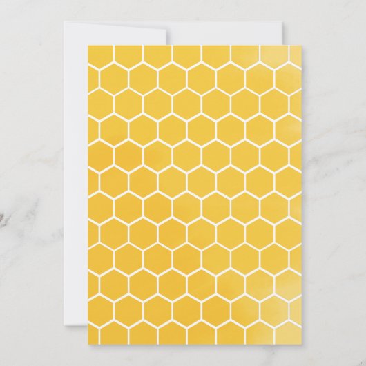 African American Rustic Bee Wildflower Uitnodiging (Achterkant)