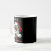 African American Santa Christmas Cool Black X-mas Koffiemok (Voorkant links)