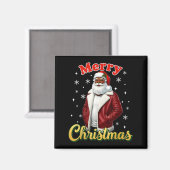 African American Santa Christmas Cool Black X-mas  Magneet (Voorkant / Achterkant)