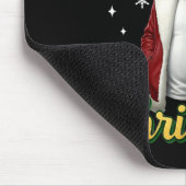 African American Santa Christmas Cool Black X-mas  Muismat (Hoek)