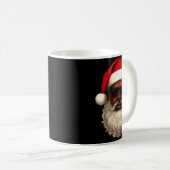 African American Santa Christmas Pajama Cool Black Koffiemok (Voorkant rechts)