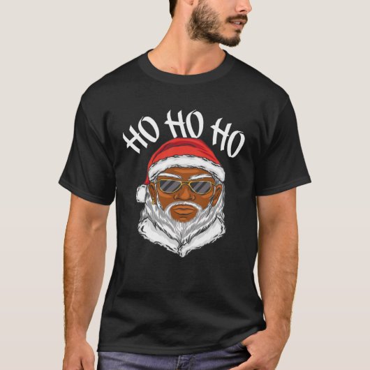 African American Santa Claus Black Father Christma T-shirt (Voorkant)