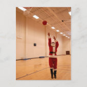 African American Santa Claus Postcard Feestdagenkaart (Voorkant)