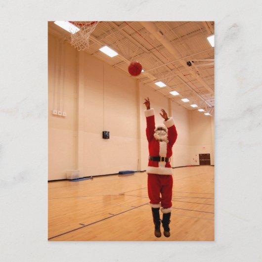 African American Santa Claus Postcard Feestdagenkaart (Voorkant)