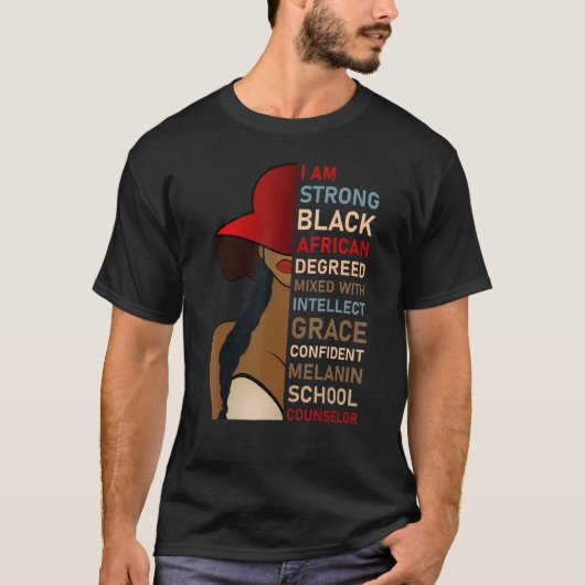 African American School Counselor Appreciation T-shirt (Voorkant)