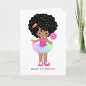 African American Snoep Land Girl Birthday Party (Voorkant)