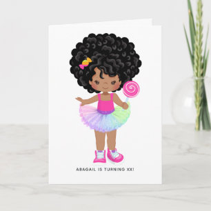 African American Snoep Land Girl Birthday Party