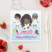 African American Spa Party Napkins Servet (Insitu)