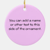 African American Stick Figuur Nurse Keramisch Ornament (Achterkant)